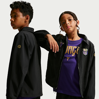 FC Barcelona Away Big Kids' Kobe Soccer Woven Jacket. Nike.com
